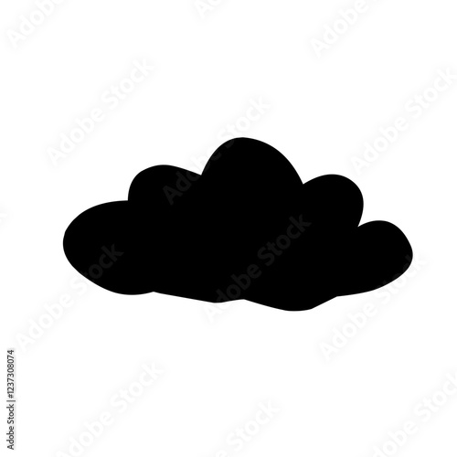 Clouds silhouettes Vector set