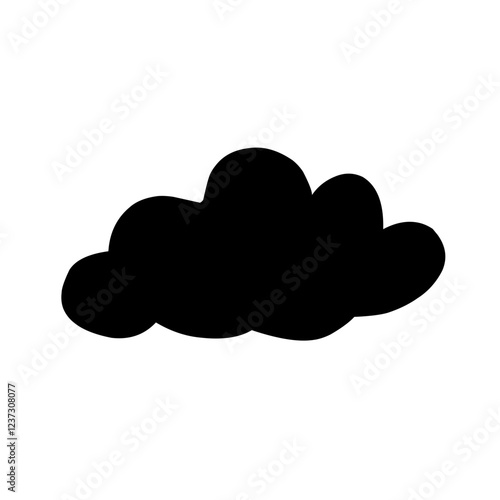 Clouds silhouettes Vector set