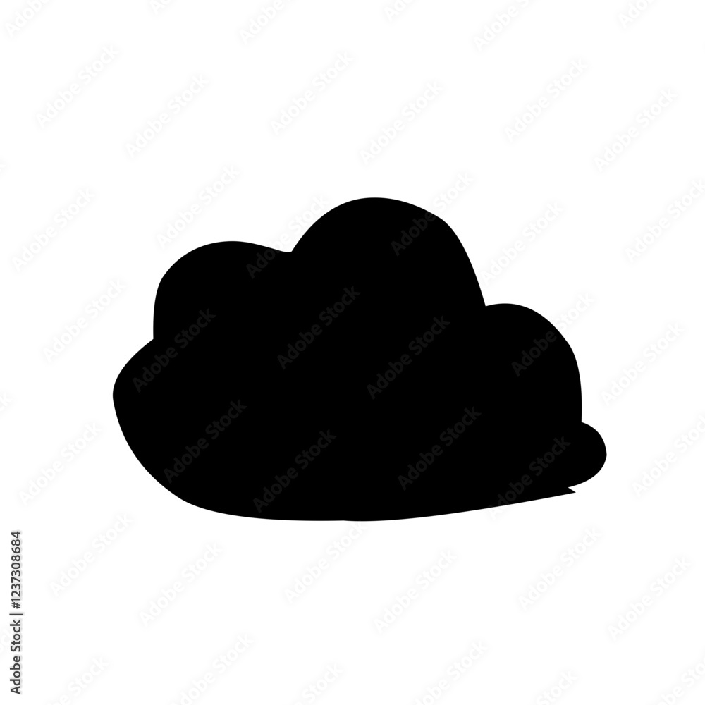 Clouds silhouettes Vector set Clouds silhouettes Vector set