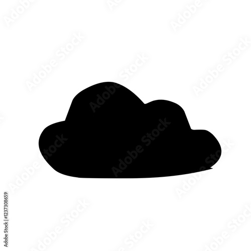 Clouds silhouettes Vector set