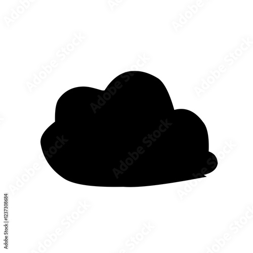 Clouds silhouettes Vector set