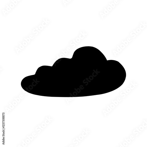 Clouds silhouettes Vector set
