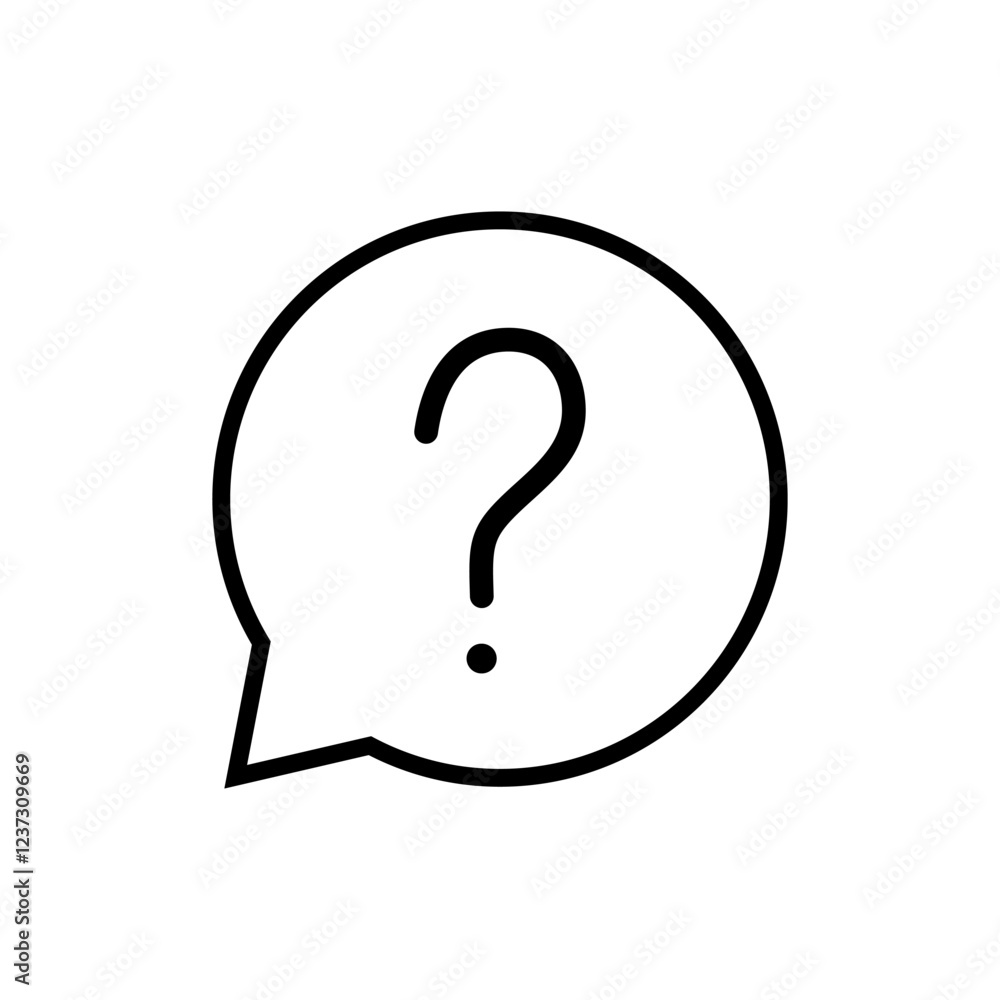 Question icon vector. question mark sign and symbol Question icon vector. question mark sign and symbol