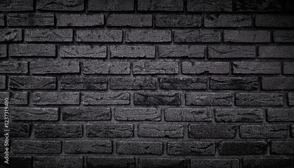 Texture de fond de mur de briques noires. Fond grunge noir et blanc. Vieux mur de briques avec des fissures. Texture de fond de mur de briques noires. Fond grunge noir et blanc. Vieux mur de briques avec des fissures.