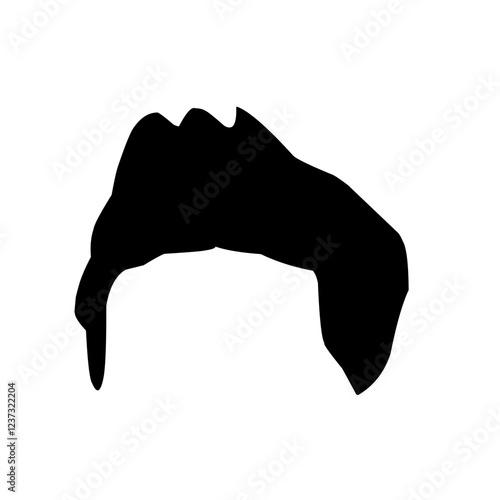 Silhouettes of hair styling