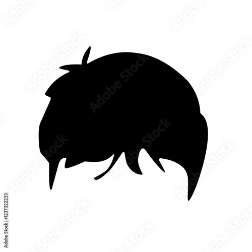 Silhouettes of hair styling