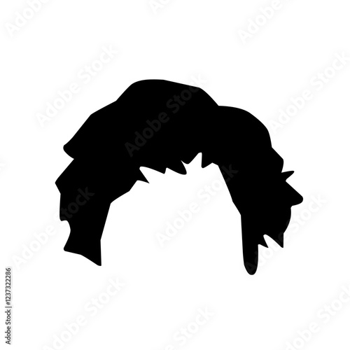 Silhouettes of hair styling