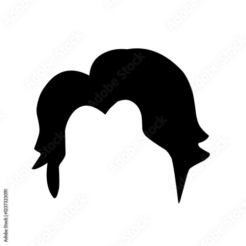 Silhouettes of hair styling
