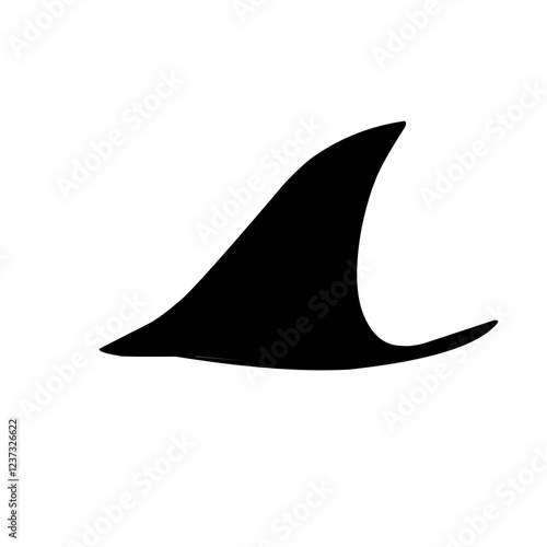 Set of shark fin illustration