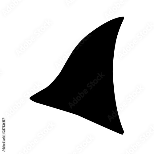 Set of shark fin illustration