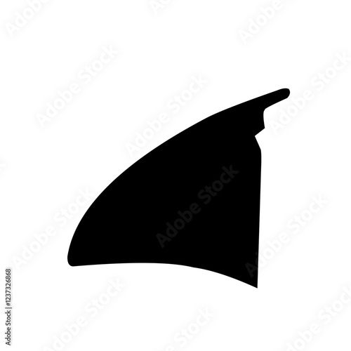 Set of shark fin illustration