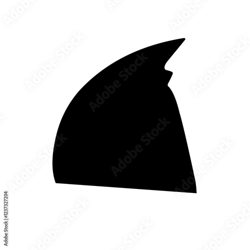 Set of shark fin illustration