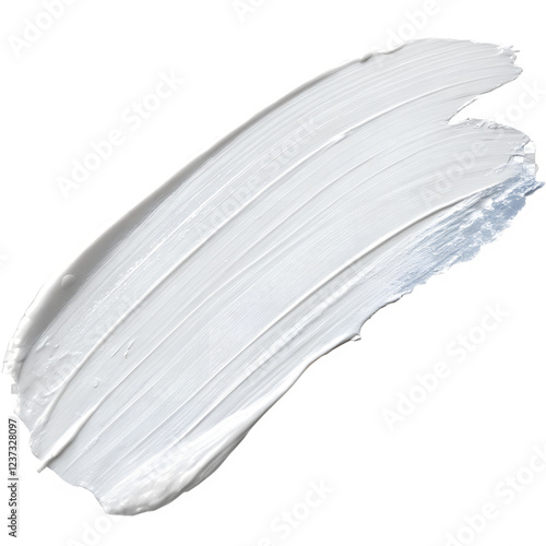 A light gray paint stroke, diagonally oriented across the image
