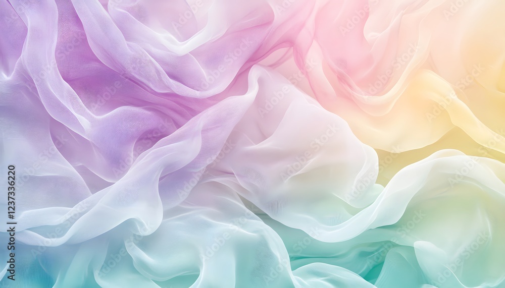Pastel Draped Fabric Soft Sheer Texture Background Pastel Draped Fabric Soft Sheer Texture Background