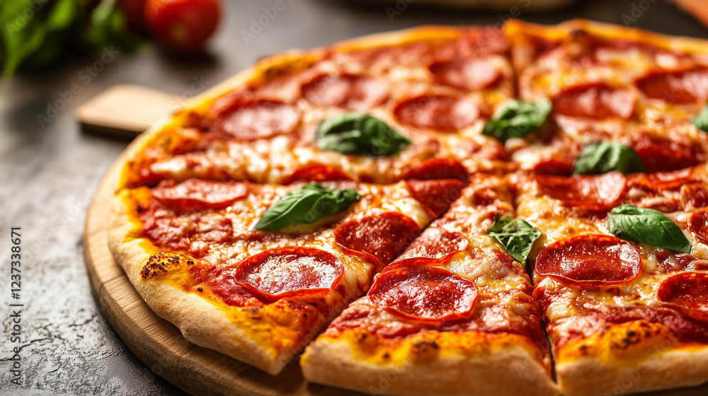 delicious fresh pizza with cheese ready to eat delicious fresh pizza with cheese ready to eat