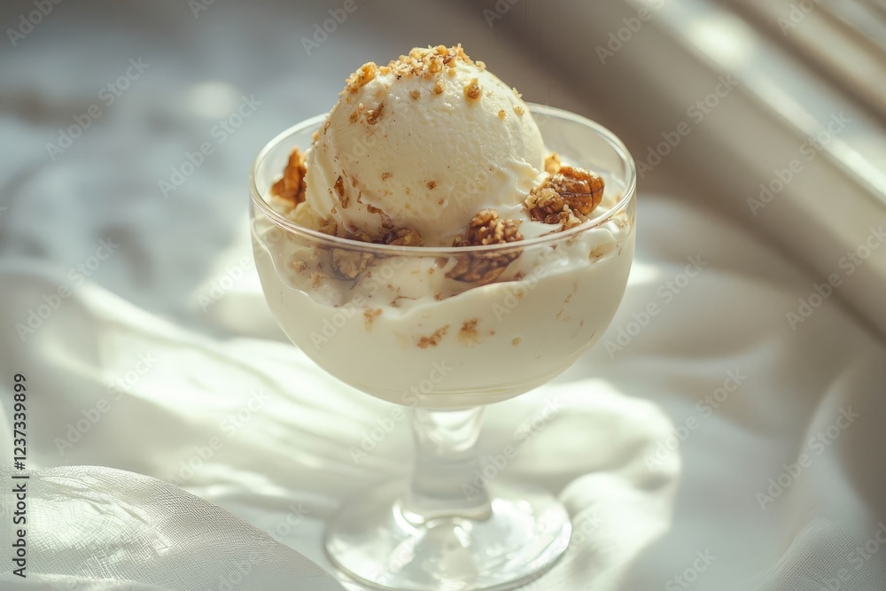 Ice cream healthy with fruits and nuts. Ice cream healthy with fruits and nuts.