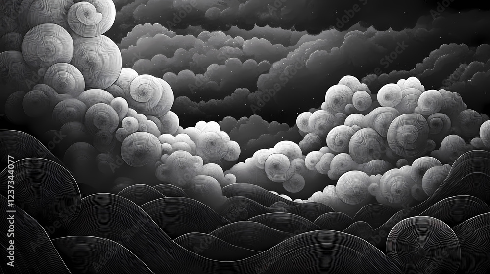 Fototapeta premium ominous storm clouds