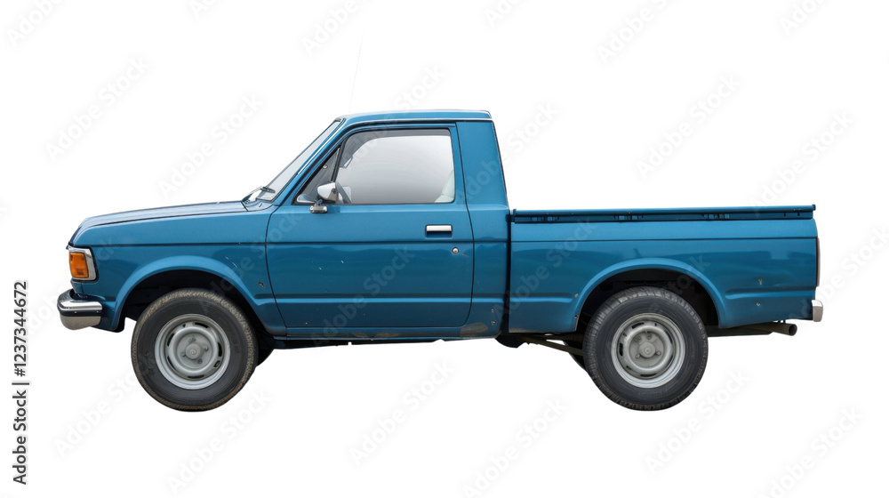 Light blue pickup truck isolated on transparent background Light blue pickup truck isolated on transparent background