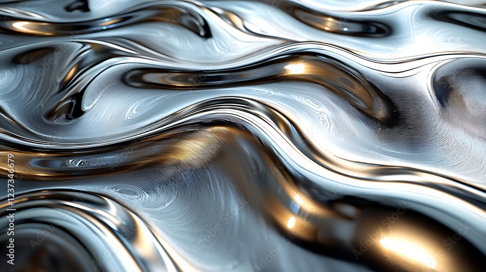 Abstract Liquid Metal Texture. Abstract Liquid Metal Texture.