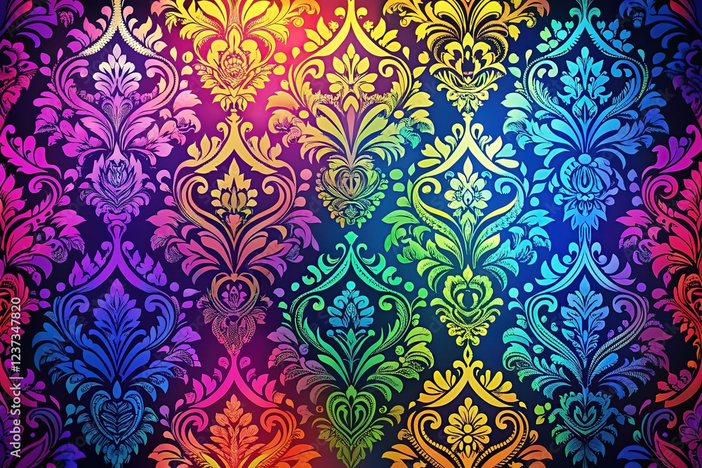 Damask Patterns Abstract Technology Damask Patterns Abstract Technology