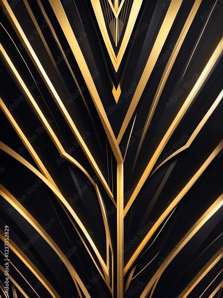 Obraz premium black to gold smooth grainy texture gradient with glowing noise background, Art decoration