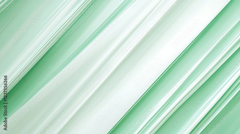 Obraz premium Abstract Green And White Diagonal Lines Background