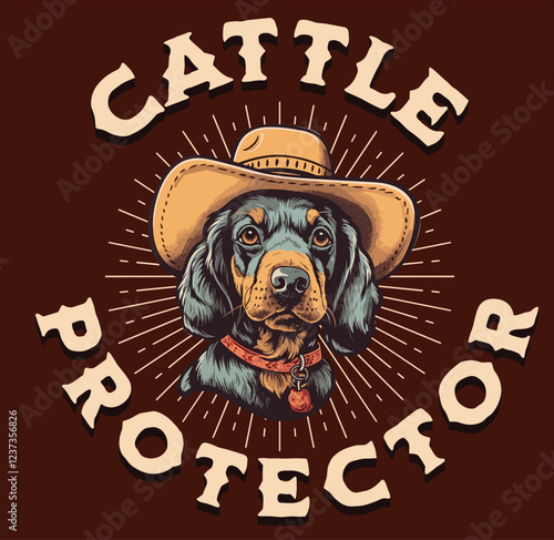 Western cowboy tshirt design 