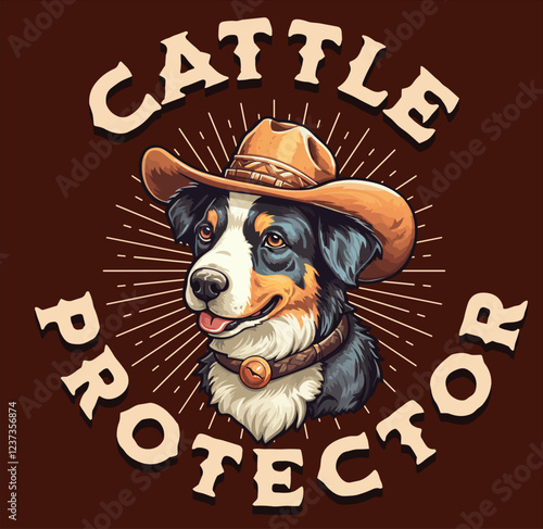 Western cowboy tshirt design 