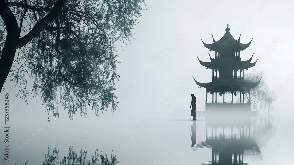 Obraz premium Art_prints_pagoda_ancient_chinese_architecture_chines