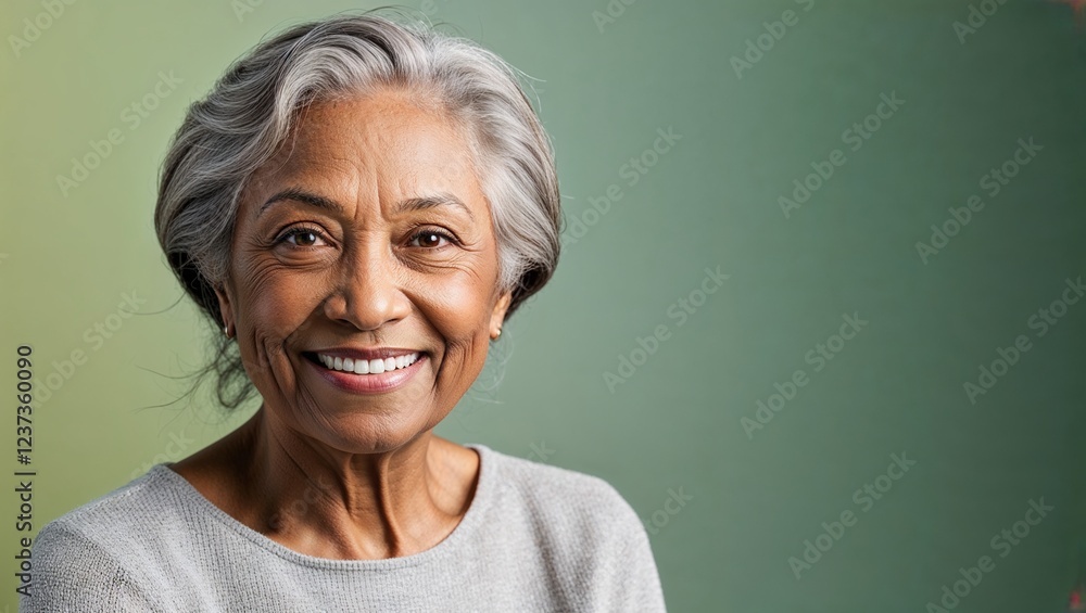 A joyful elderly woman showcasing grace and wisdom in life. A joyful elderly woman showcasing grace and wisdom in life.