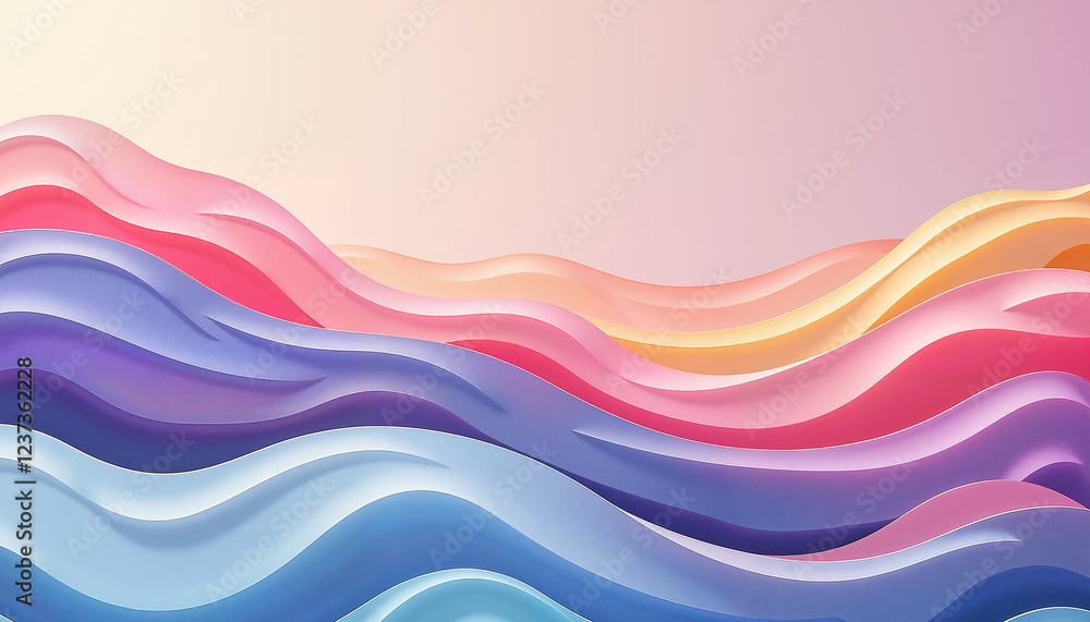 Soft pastel waves blending in ethereal glow, calming aesthetics Soft pastel waves blending in ethereal glow, calming aesthetics