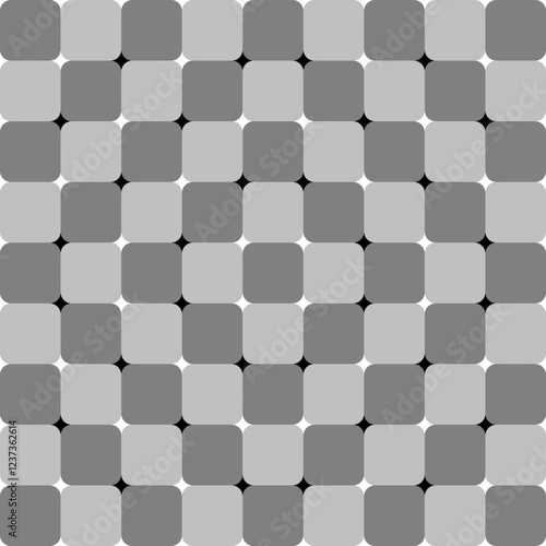 Optical illusion vector design with gray squares