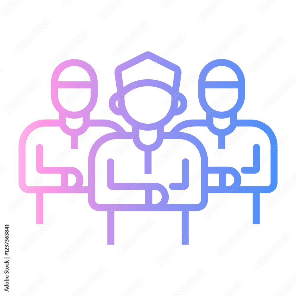 shalat Line Gradient Icon shalat Line Gradient Icon