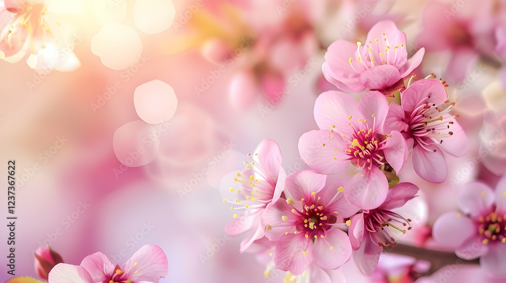 A close-up of delicate pink cherry blossoms with a soft, dreamy background. A close-up of delicate pink cherry blossoms with a soft, dreamy background.