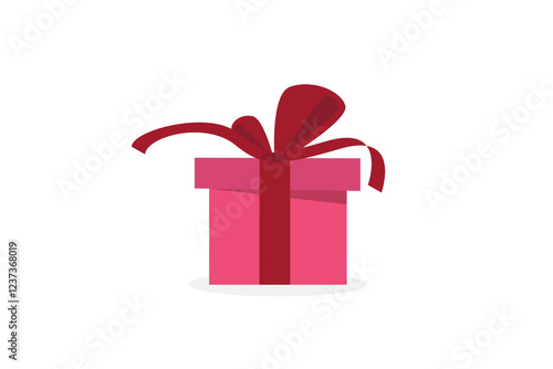 Gift boxes set. Holiday presents wrapped in festive paper wrapping, decorated with ribbon bows, strings and twines. Christmas giftboxes. Flat vector illustrations isolated on white background.