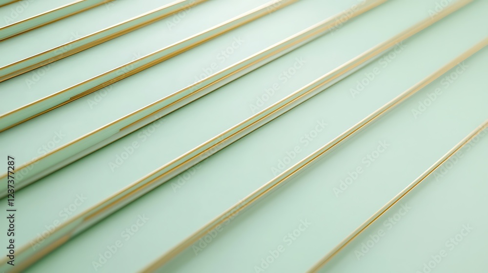 Fototapeta premium Abstract Green and Gold Geometric Design