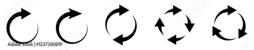 Refresh icon vector. Green recycle vector icon symbol. Repeat and reload icons set and arrow rotation circle. Sync icon symbol convert button sign