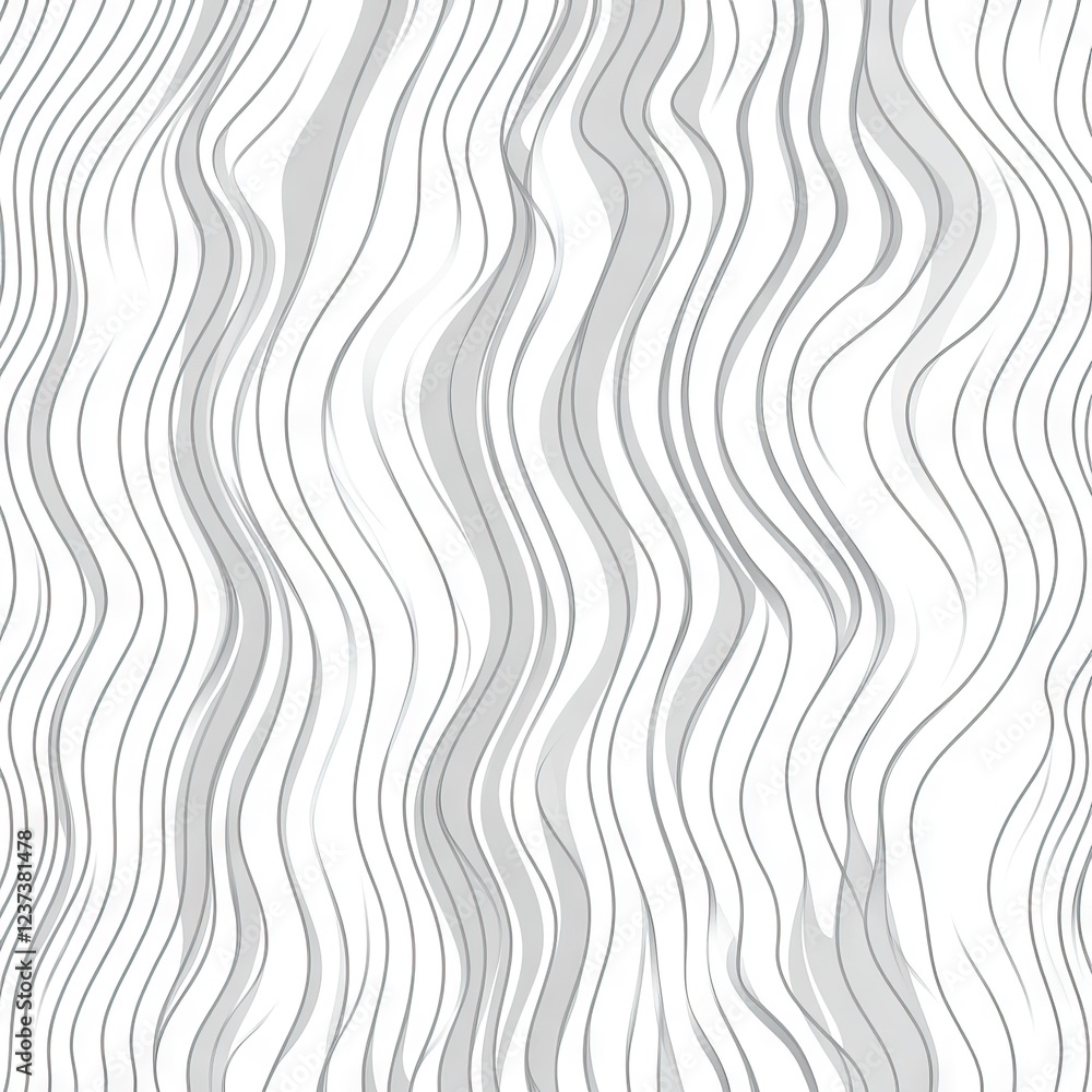 White and Gray Seamless Pattern with Wavy Lines. AI generated illustration White and Gray Seamless Pattern with Wavy Lines. AI generated illustration