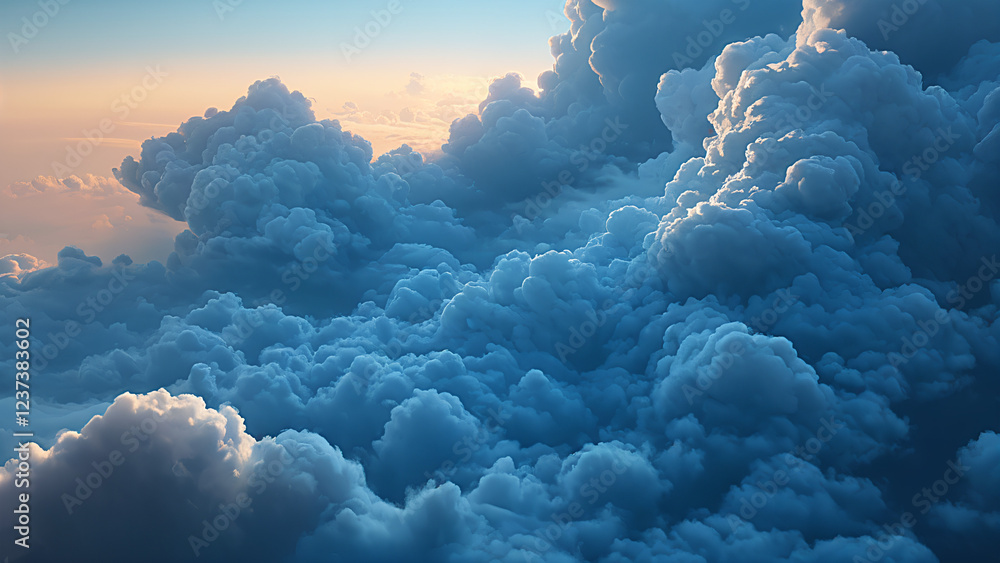 Naklejka premium clouds over the sky