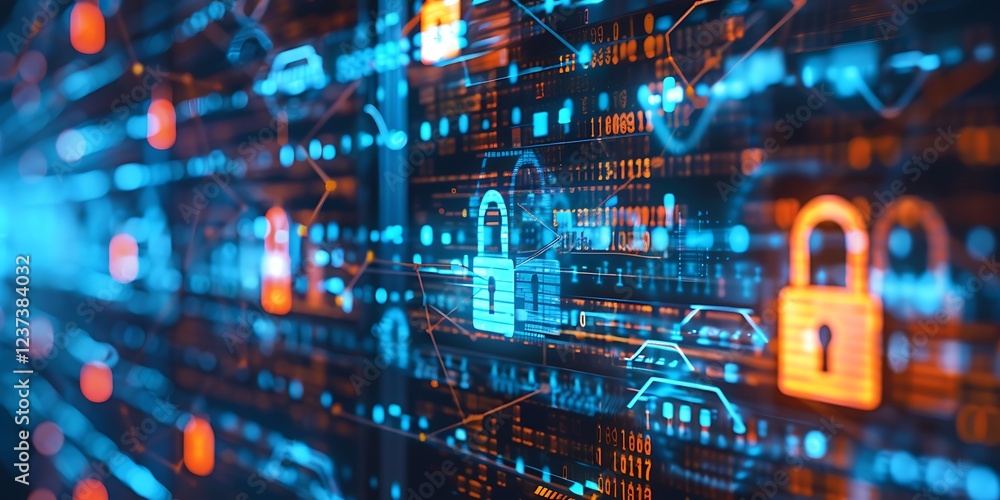 Cyber security concept. Data protection Internet and technology on virtual screen Cyber security concept. Data protection Internet and technology on virtual screen
