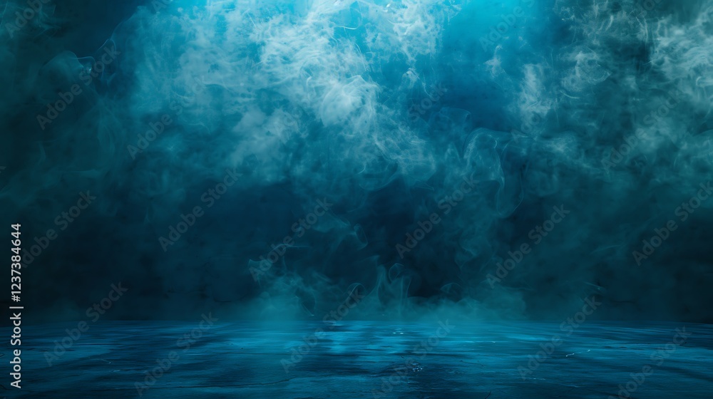 Dark blue grunge background with light and smoke Dark blue grunge background with light and smoke