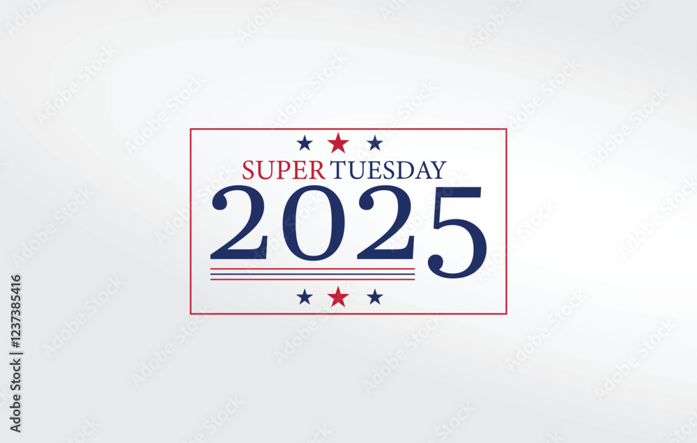Super Tuesday voting day banner design Super Tuesday voting day banner design