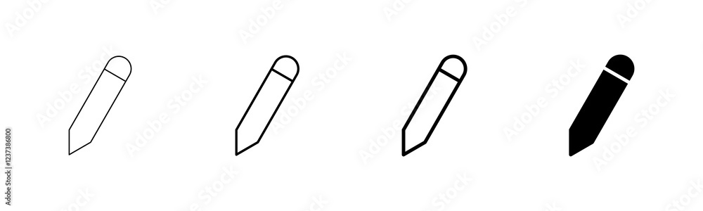 Pencil icon vector isolated on white background. Pencil vector icon Pencil icon vector isolated on white background. Pencil vector icon