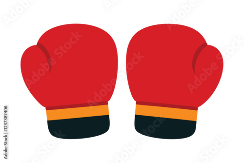 Boxing Gloves vector art illustration
