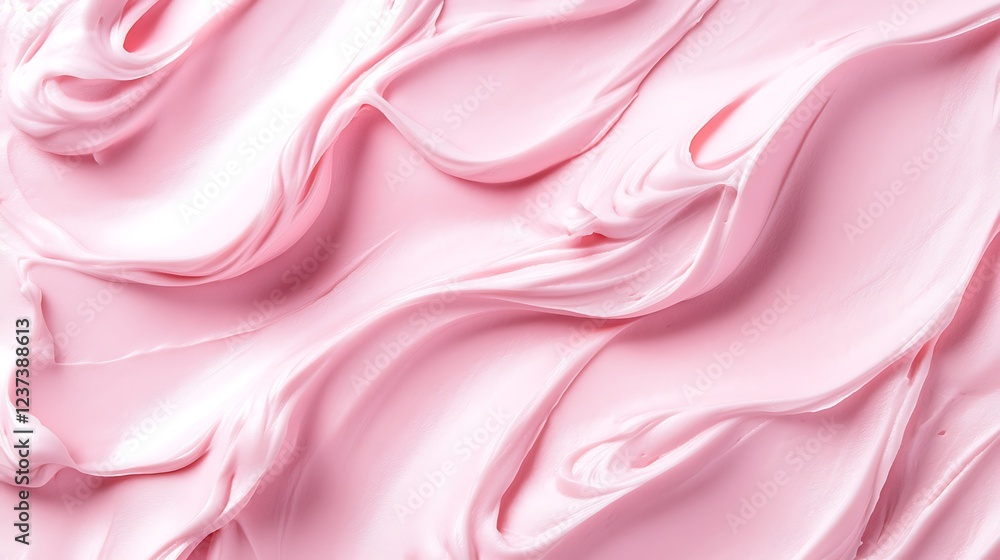 Obraz premium Swirled Pink Cream Soft Texture Background