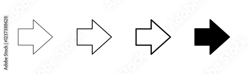 Arrow icon vector isolated on white background. Arrow symbol. Arrow vector icon