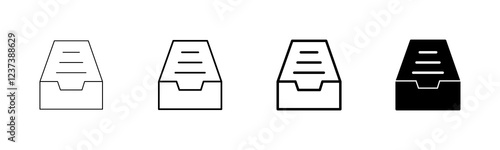 Archive folders icon vector isolated on white background. binders vector icon. Archive storage icon.