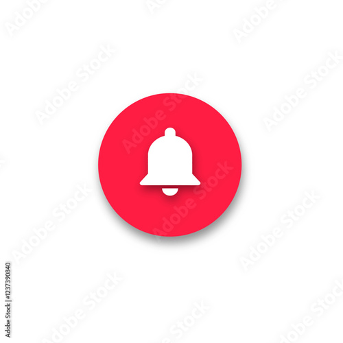 Notification bell icon vector design