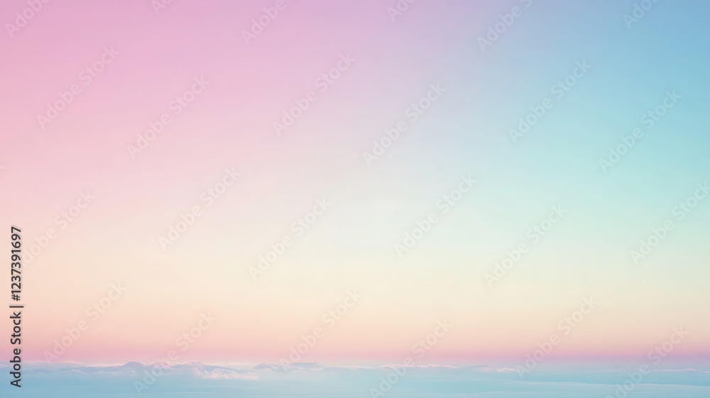 Pastel Sky Cloudscape Soft Hues Tranquil Scene Pastel Sky Cloudscape Soft Hues Tranquil Scene