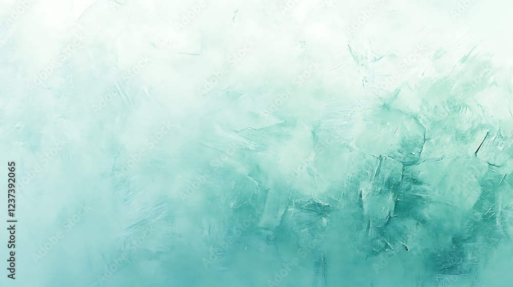 Fototapeta premium Abstract Teal Textured Painted Background